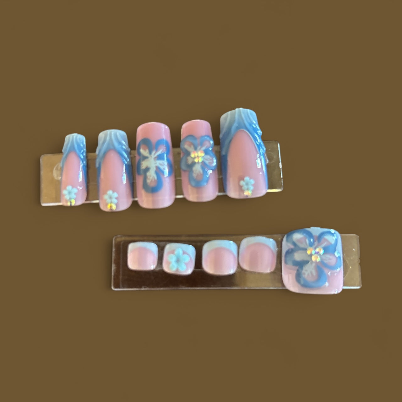 Blue flower set