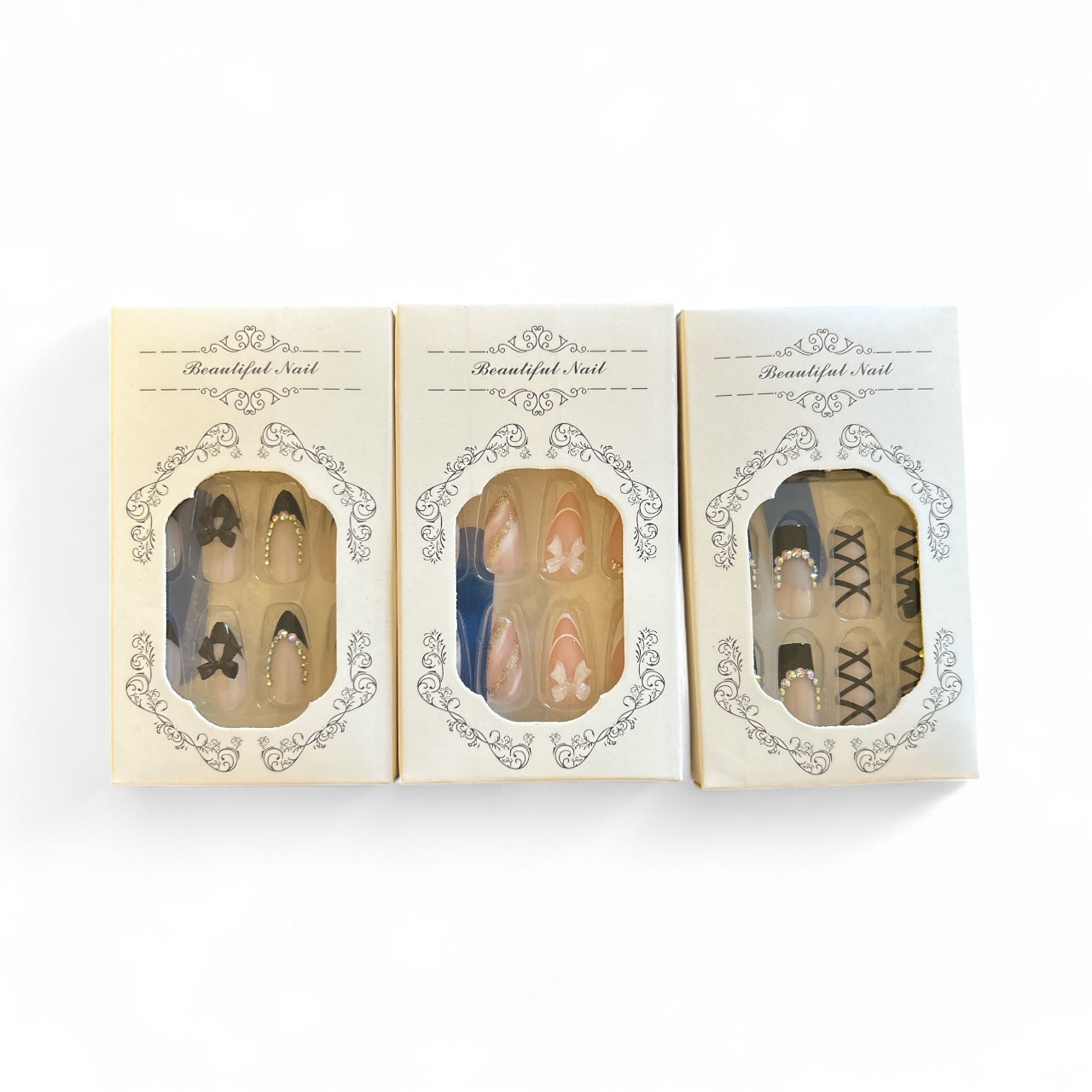3 sets of 24 pack press on nails