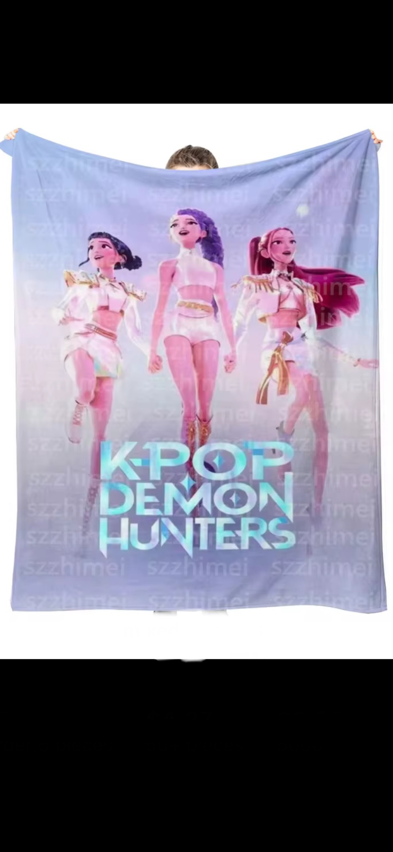 Huntrix throw blanket
