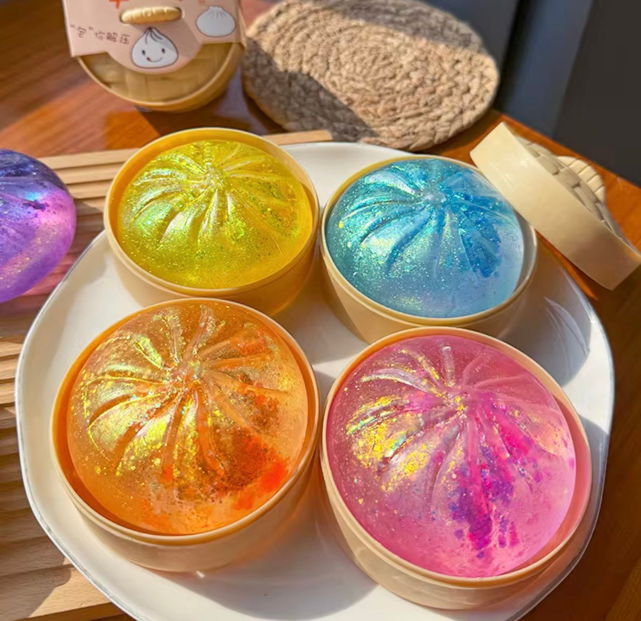 Maltose-Filled Glitter Squishy Dumpling