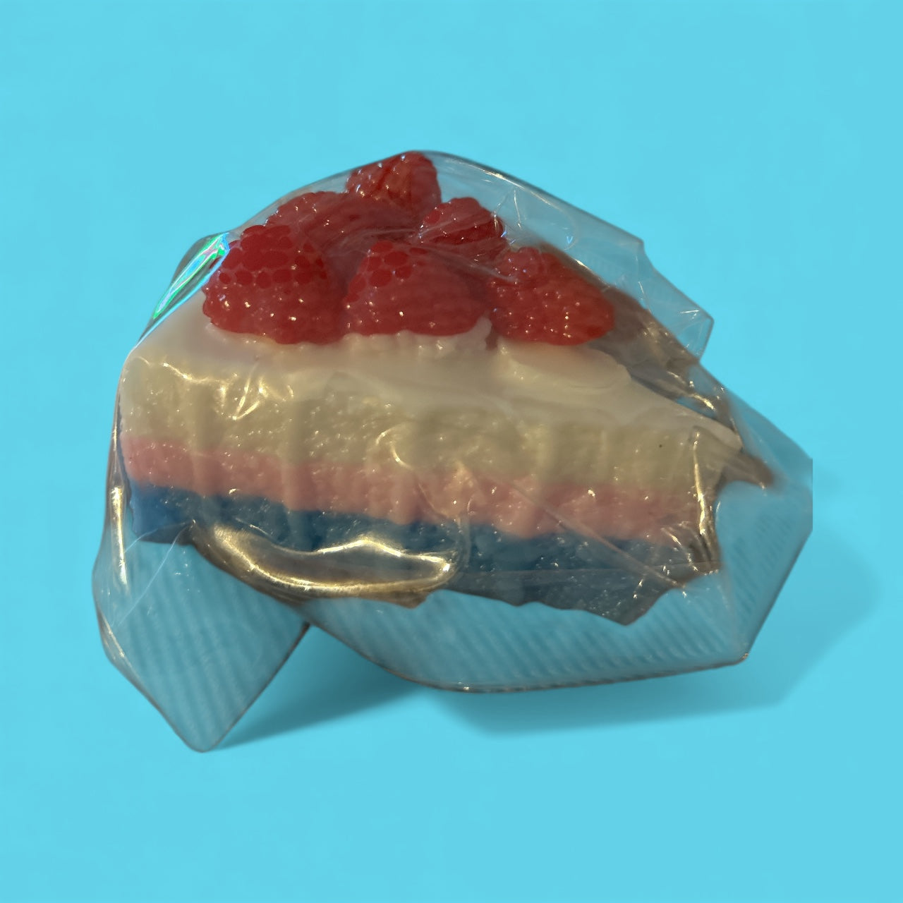 Squishy- taba raspberry cake slice