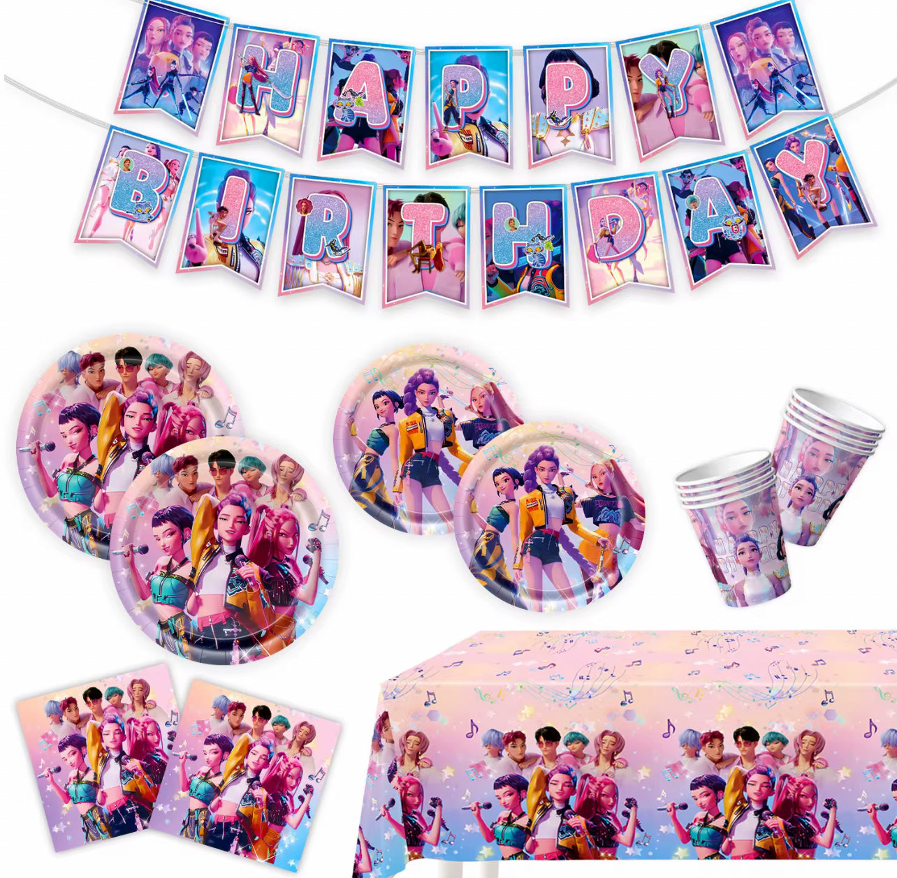 Kpop demon hunter party supplies