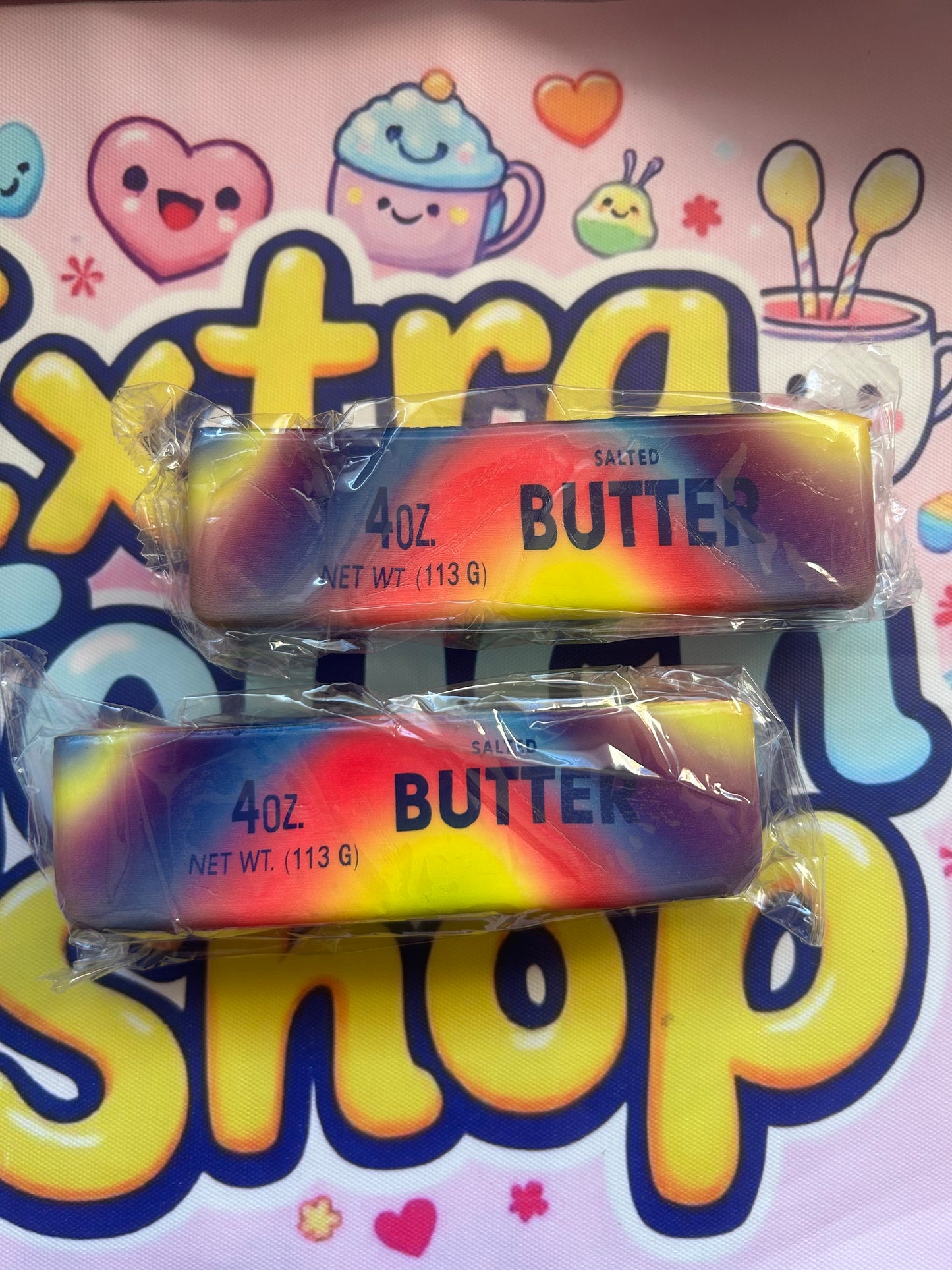 Rainbow Butter Stick Squishy