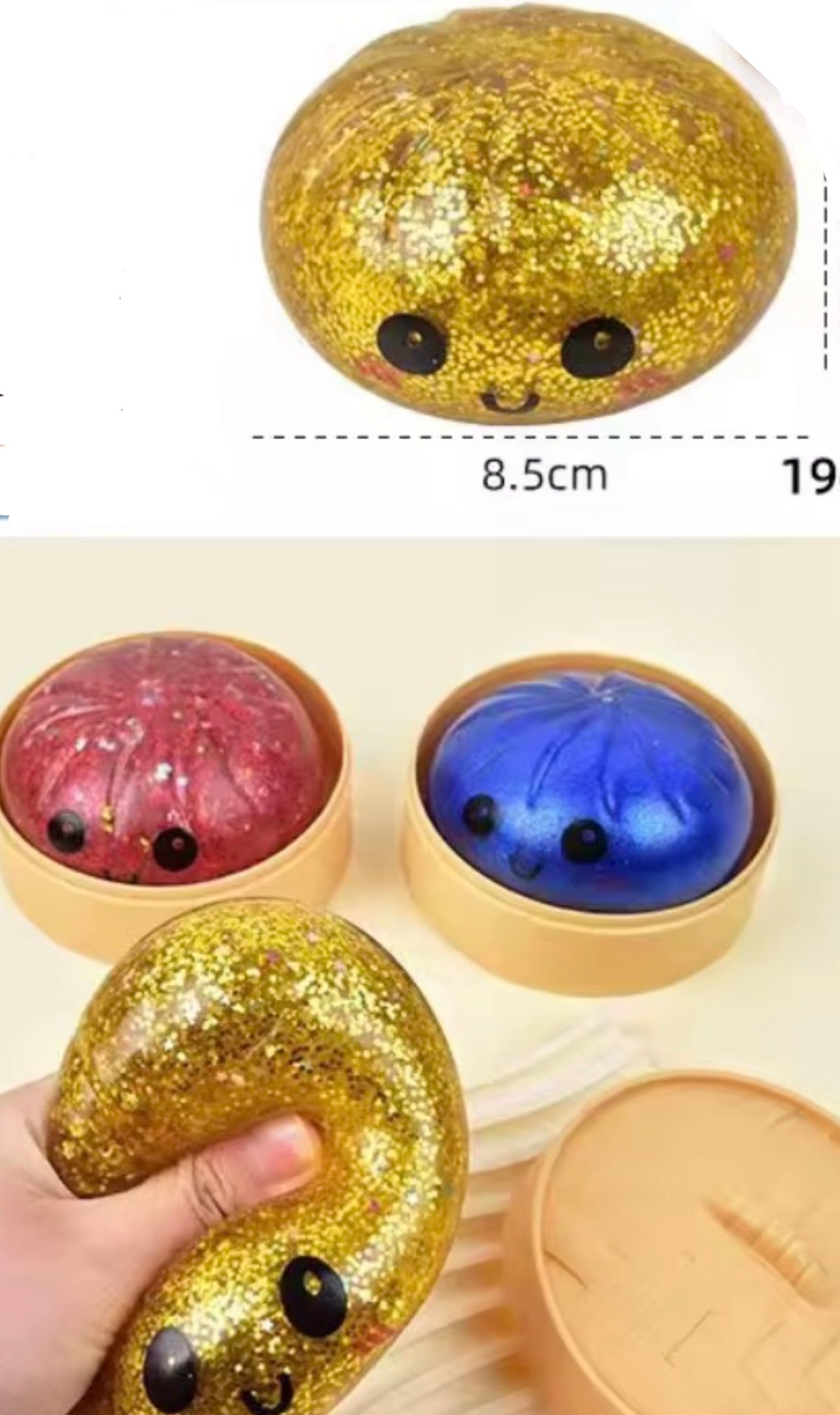 1 Glitter Squishy Dumpling