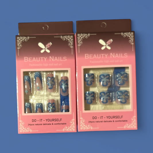 Blue flower set