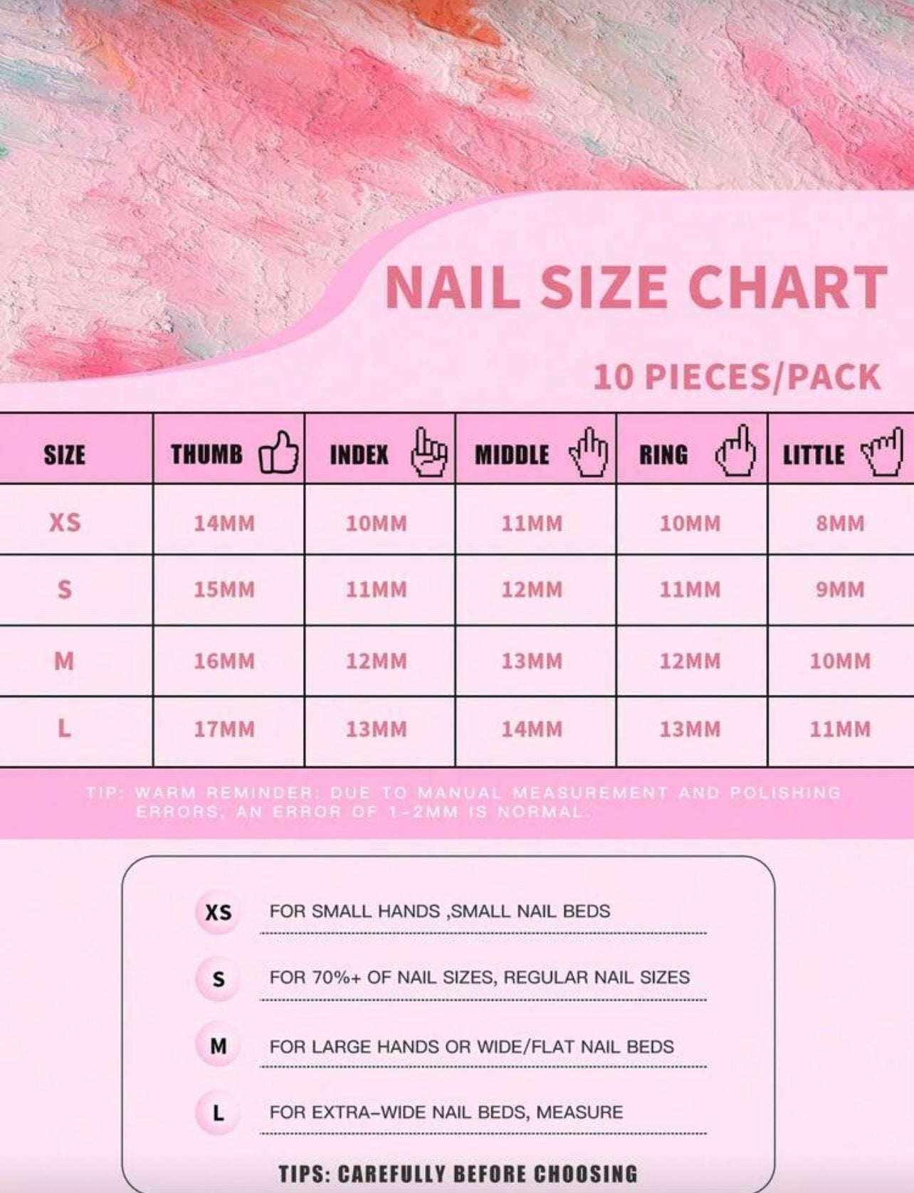 Handmade press on nails